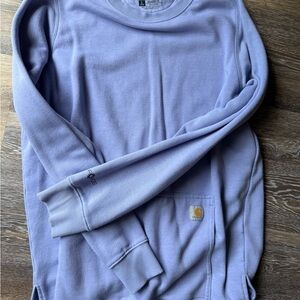 Carhartt Men's Light Purple Crewneck Sweater
